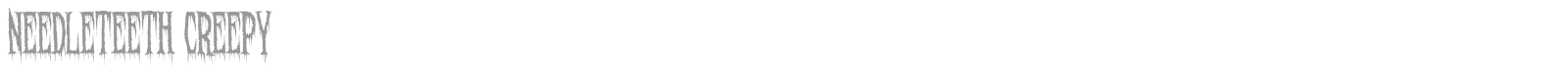 Needleteeth font preview